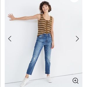 Madewell HR slim boyfriend jean